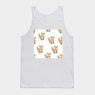 Sweet Fox Pattern Tank Top